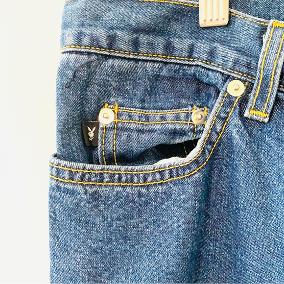 Playboy Bunny 90s Y2K Jeans Sz 9 - Picture 3 of 7